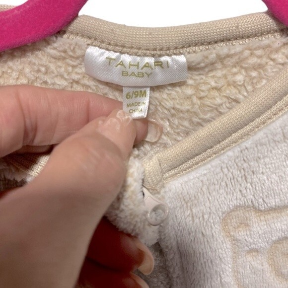 Tahari One-Piece Fleece Jumpsuit, 6-9 Months - Picture 6 of 8